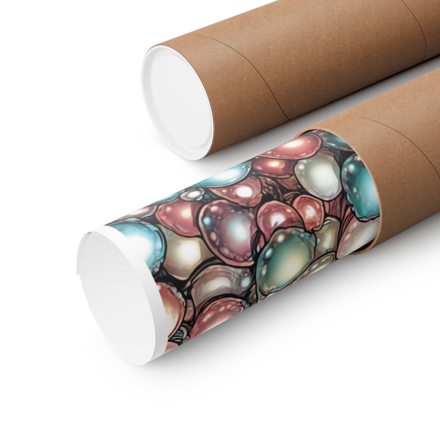 Rainbow Pearl Marble Abstract Gift Art Poster