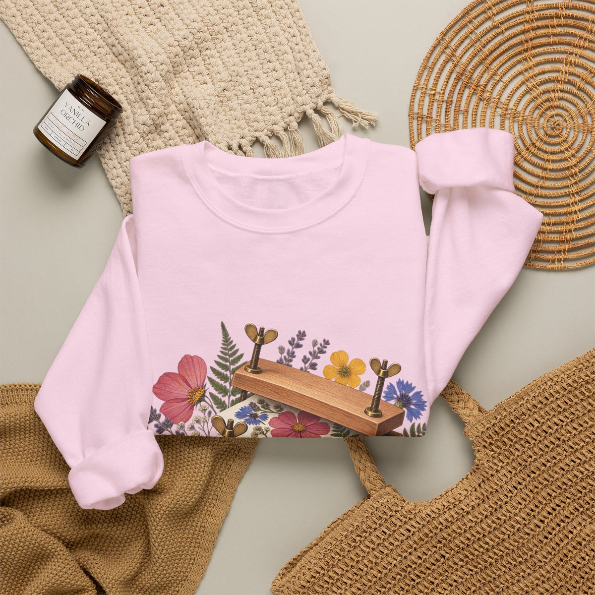 Botanical Flower Press Workshop Sweatshirt