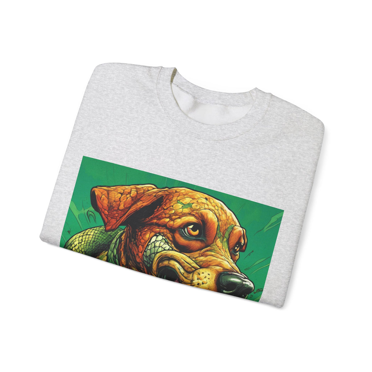 Serpent Guardian Dog Bold Fantasy Art Sweatshirt
