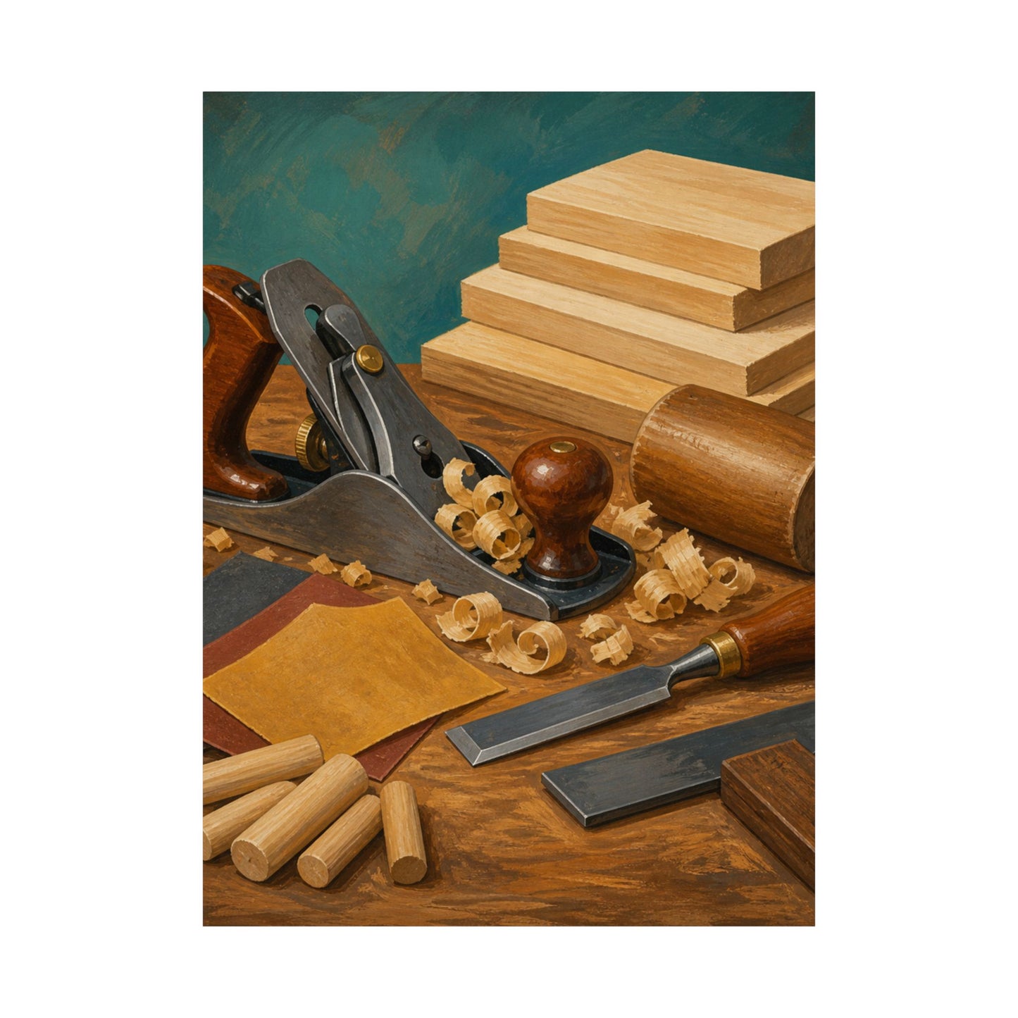 Classic Woodworking Tools Hobby Poster