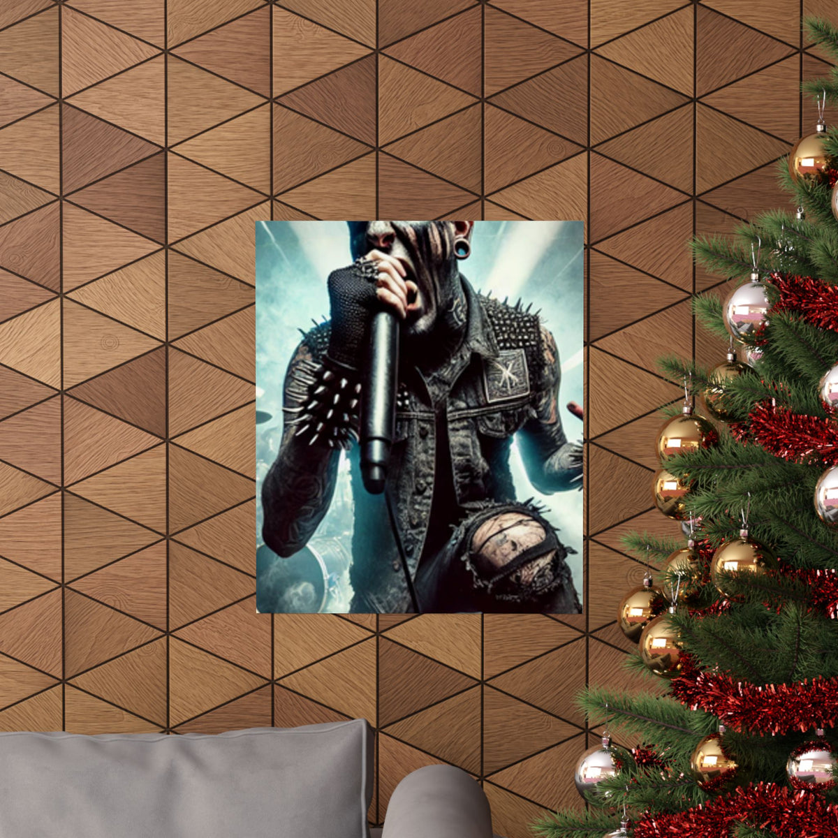Punk Rock Vocalist Stage Energy Music Room Poster