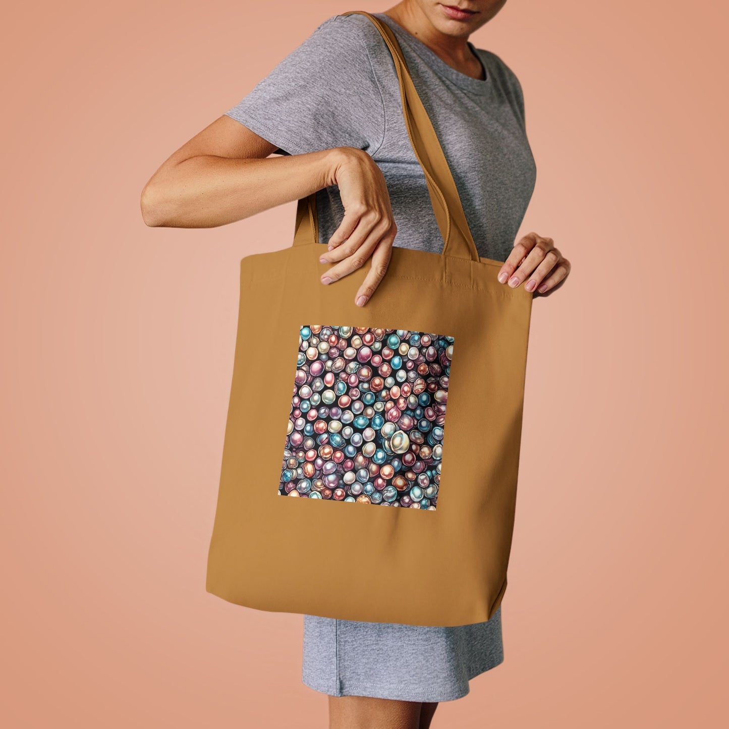 Pearl Bubble Pattern Abstract Gift Art Tote Bag