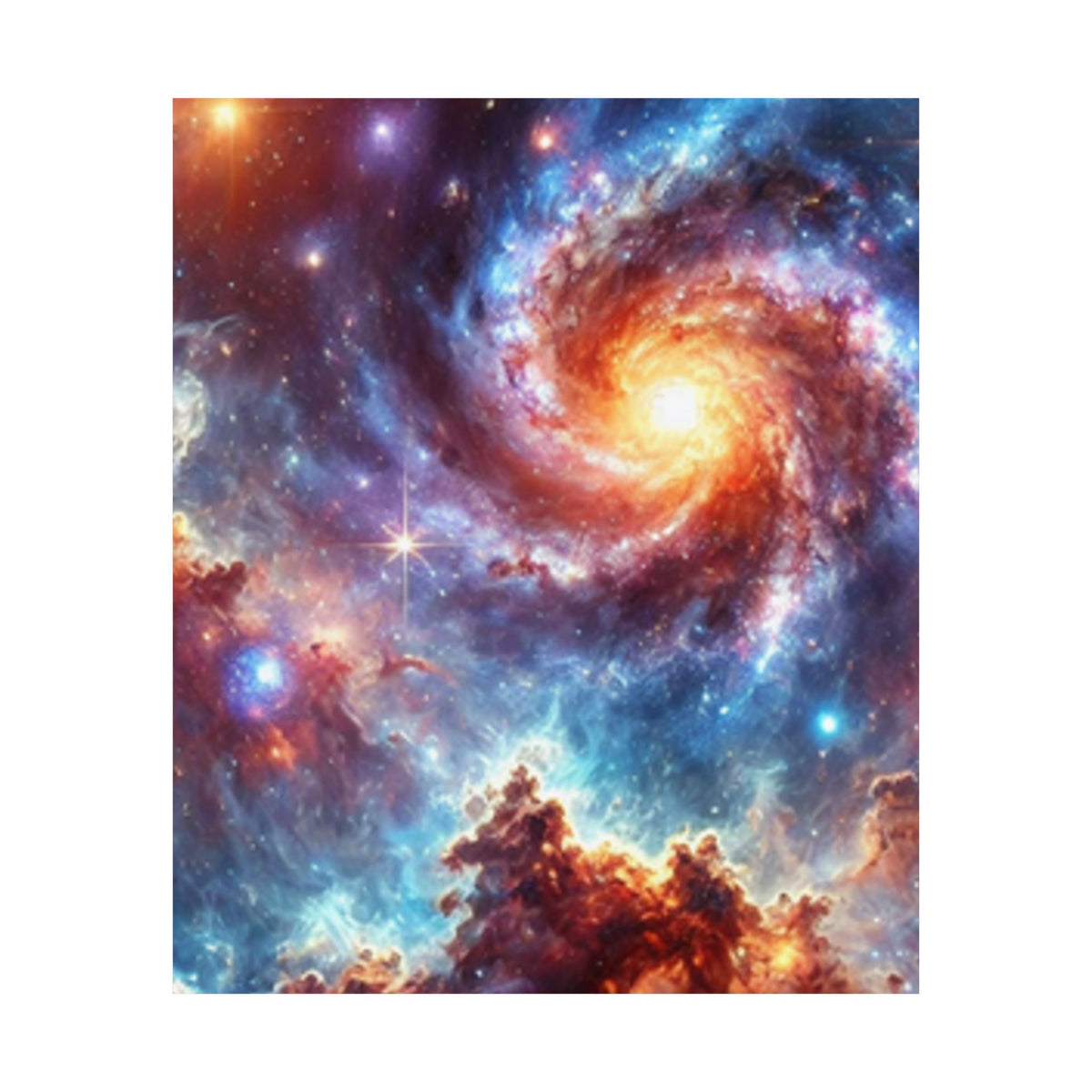 Galaxy Nebula Dreamscape Abstract Space Poster Wall Art Decor