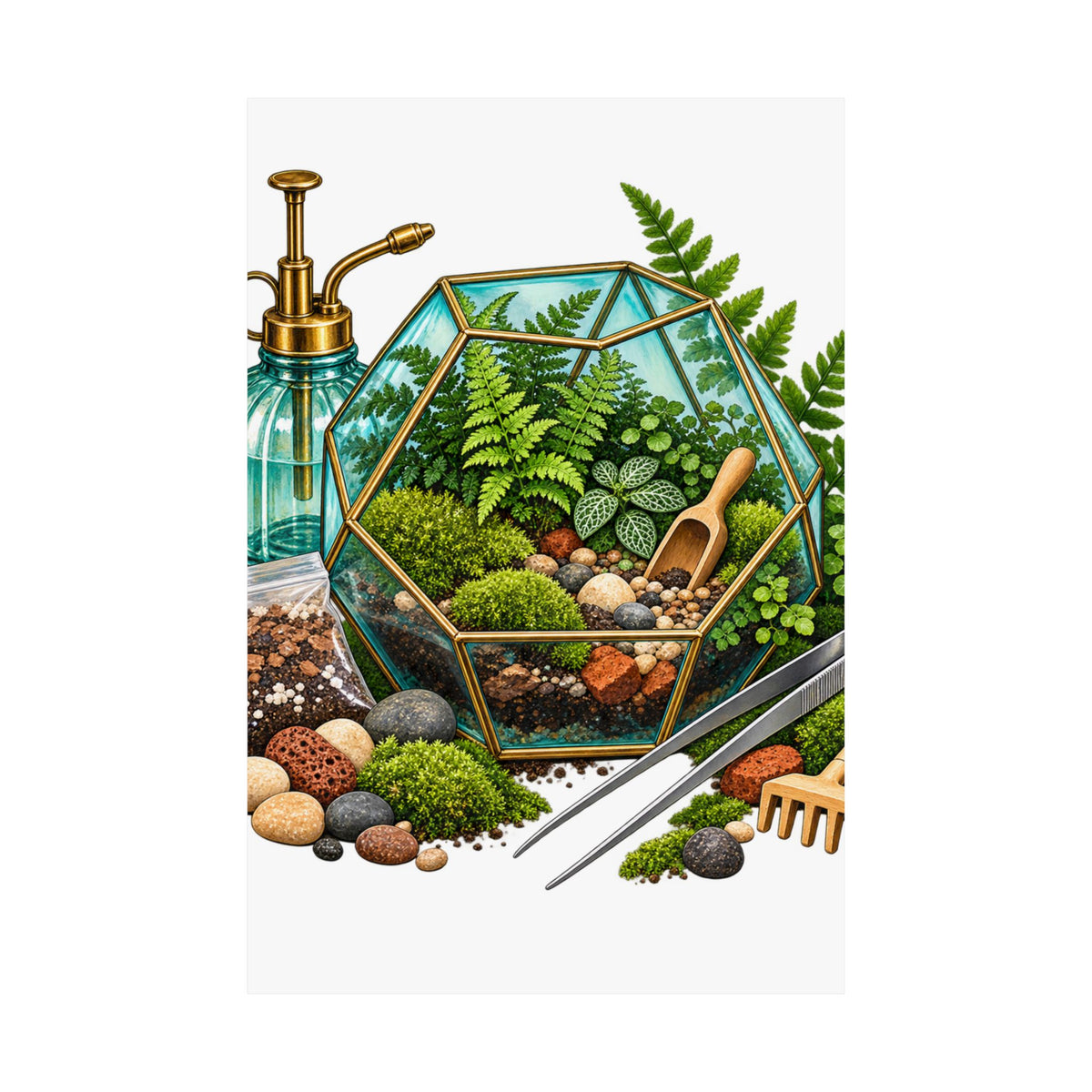 Fern Terrarium Building Workshop Poster