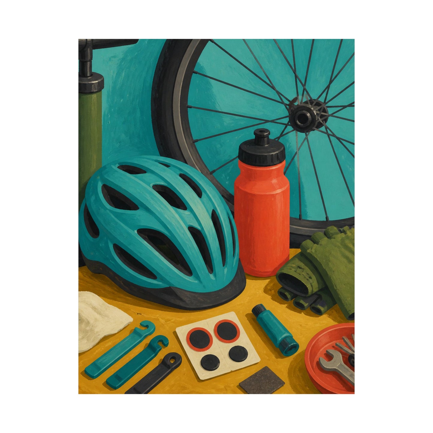 Everyday Bicycle Workshop Art Poster