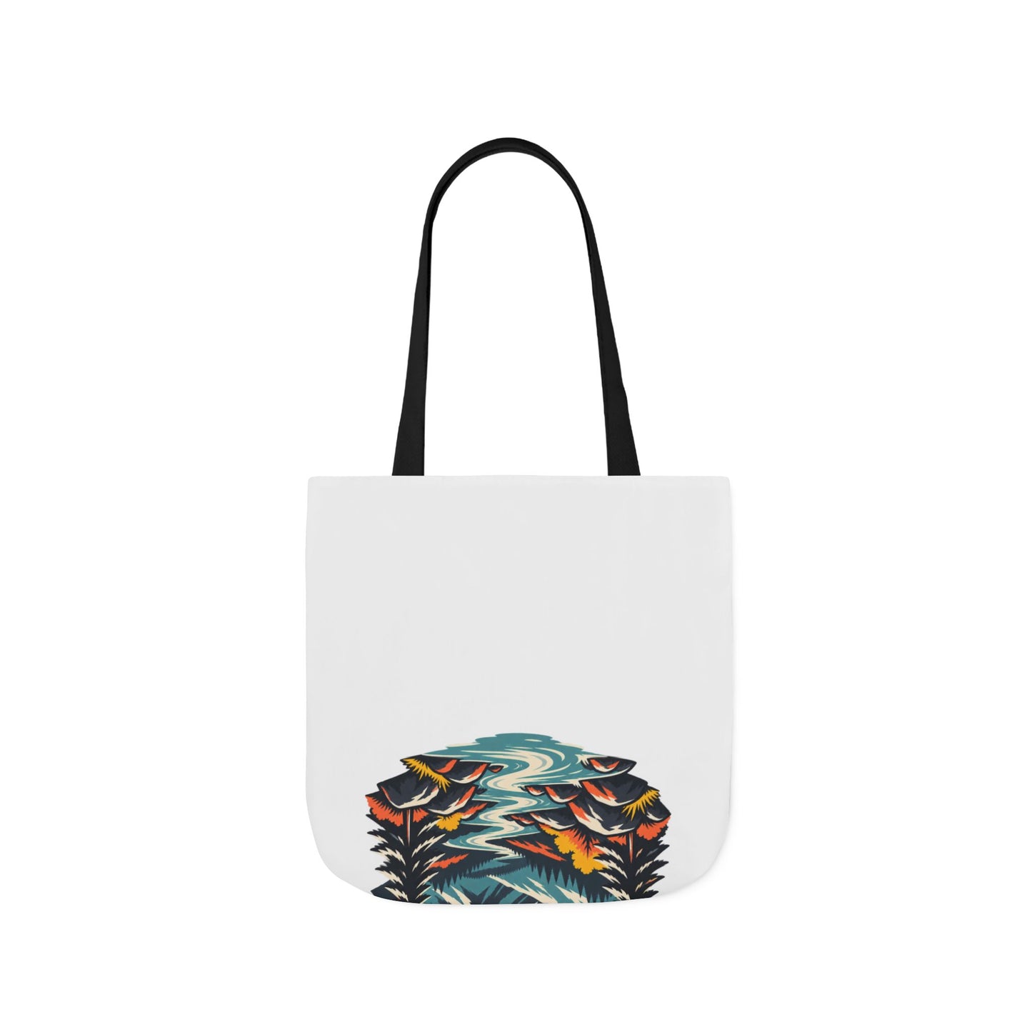 Alpine Sunrise River Mountain Adventure Tote Bag