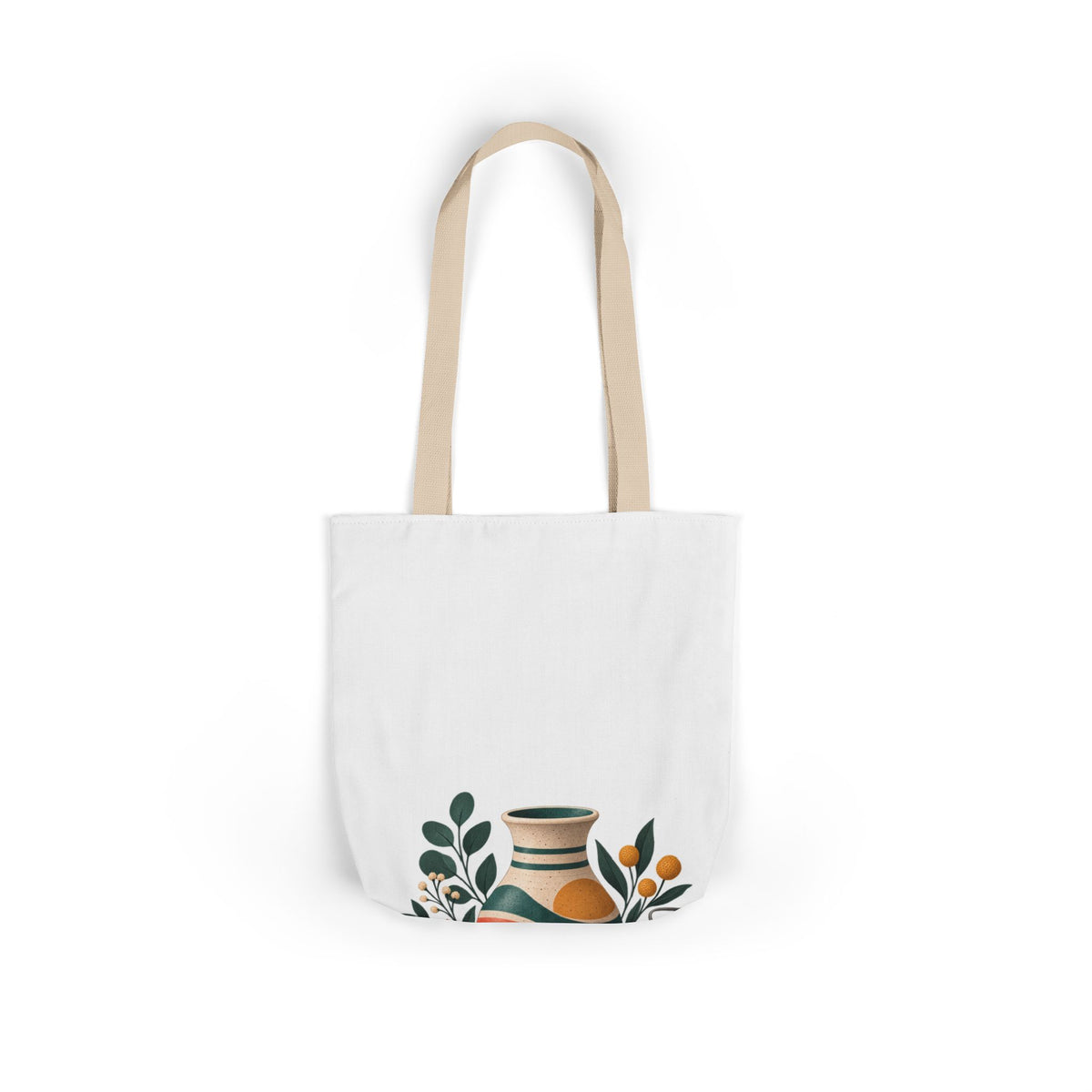 Midcentury Pottery Botanical Art Tote Bag