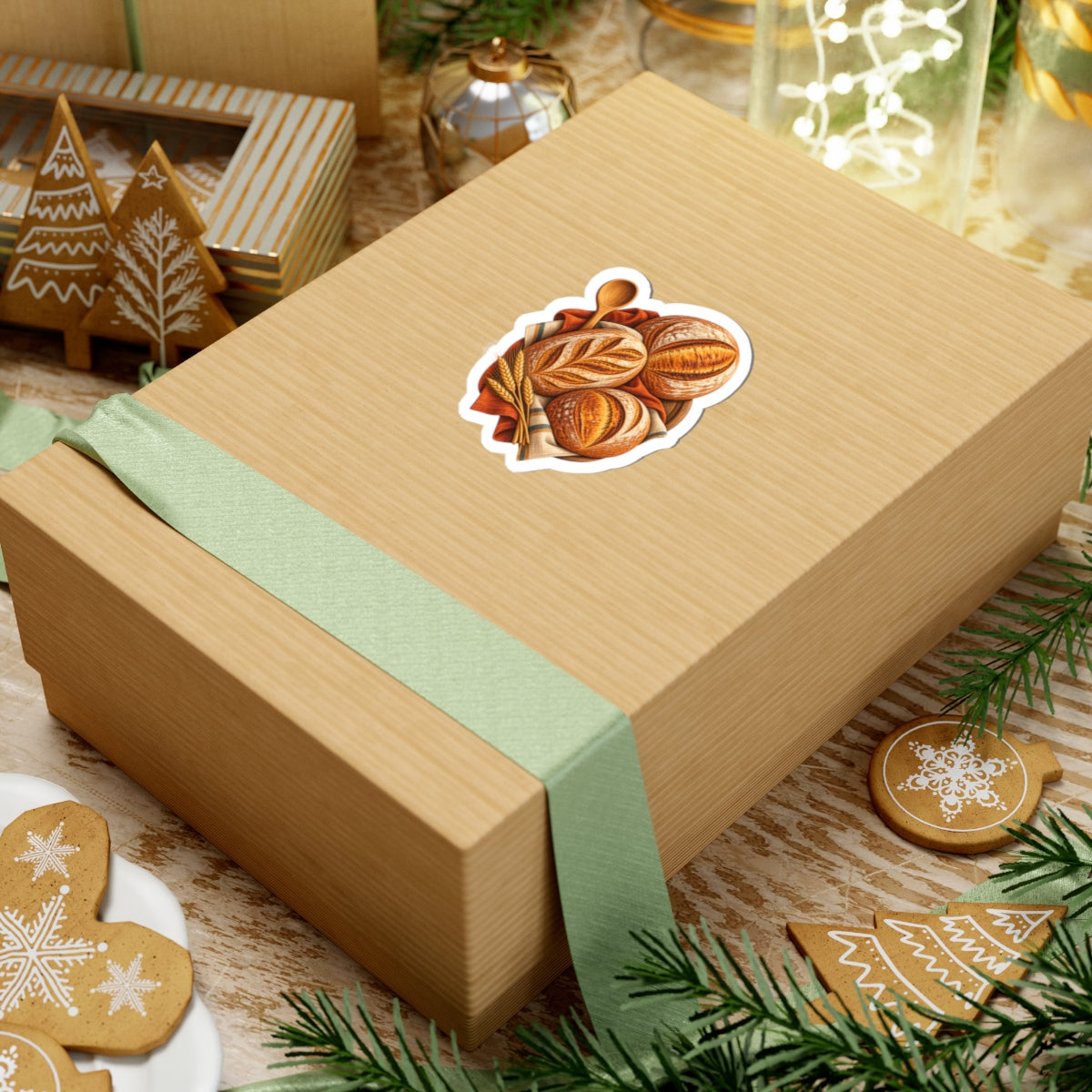 Artisan Bread Baking Emblem Sticker