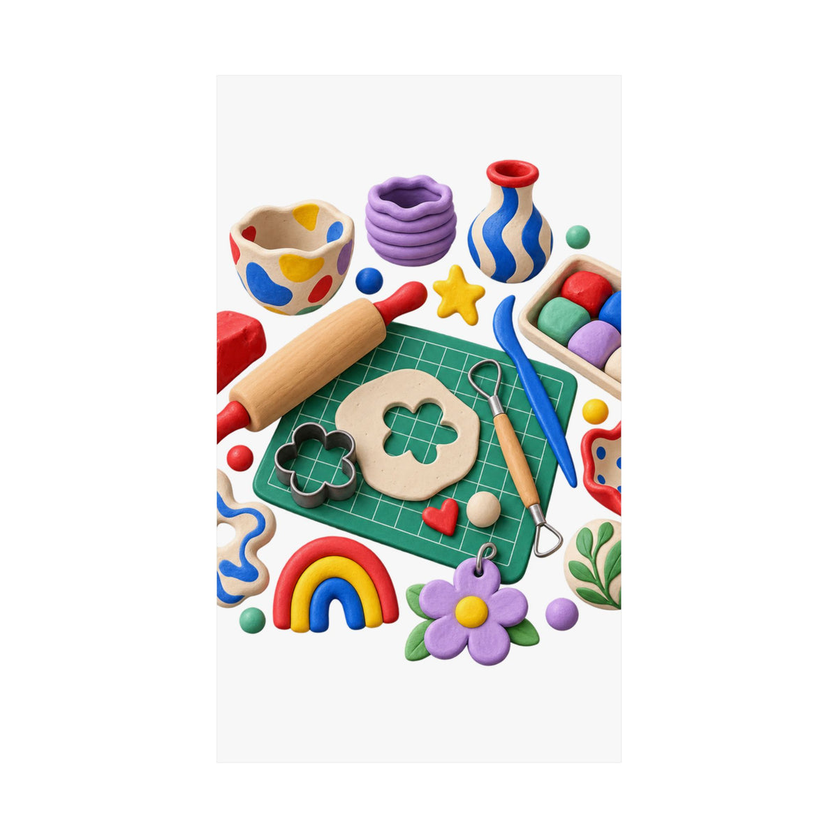 Miniature Clay Sculpting Workshop Poster