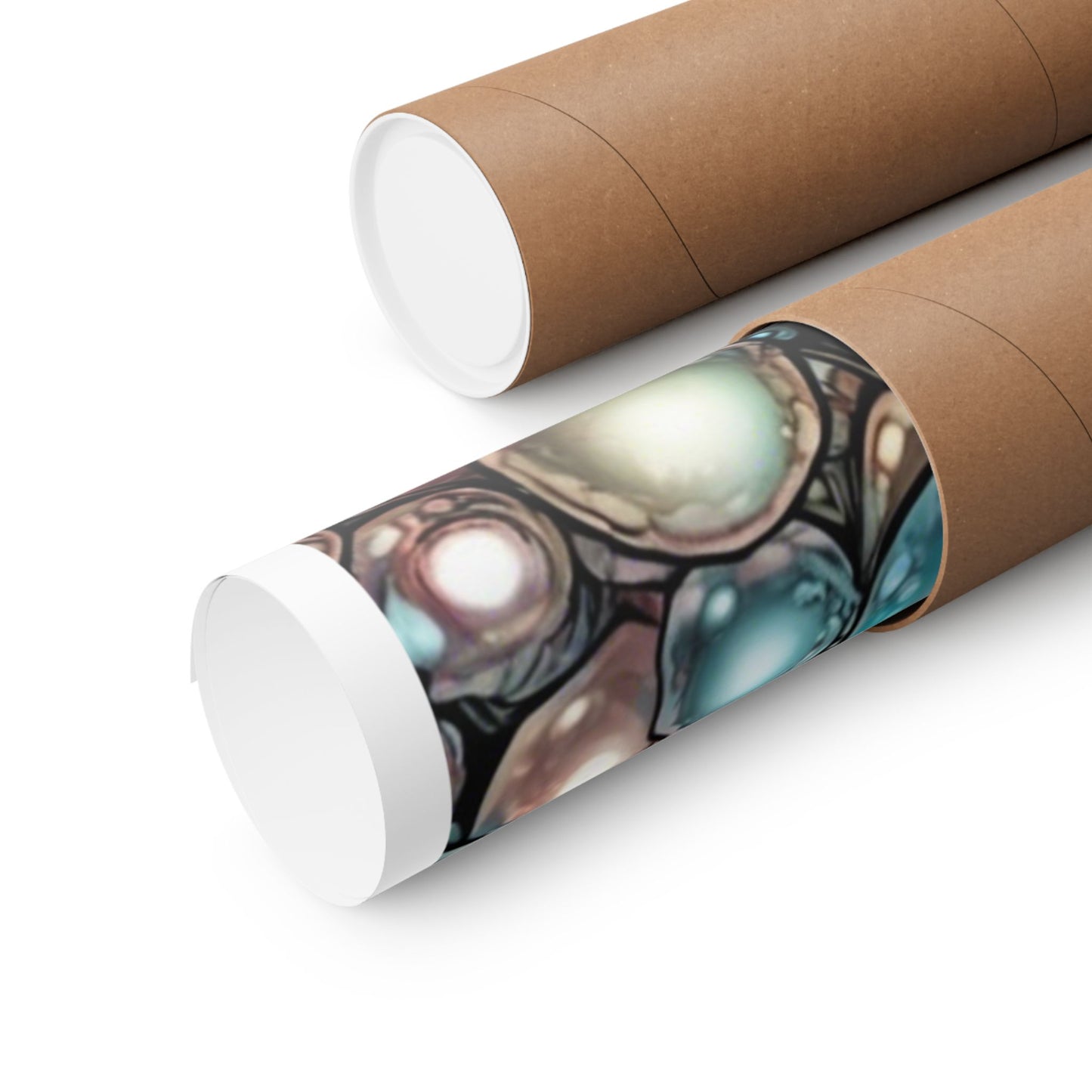 Rainbow Pearl Marble Abstract Gift Art Poster