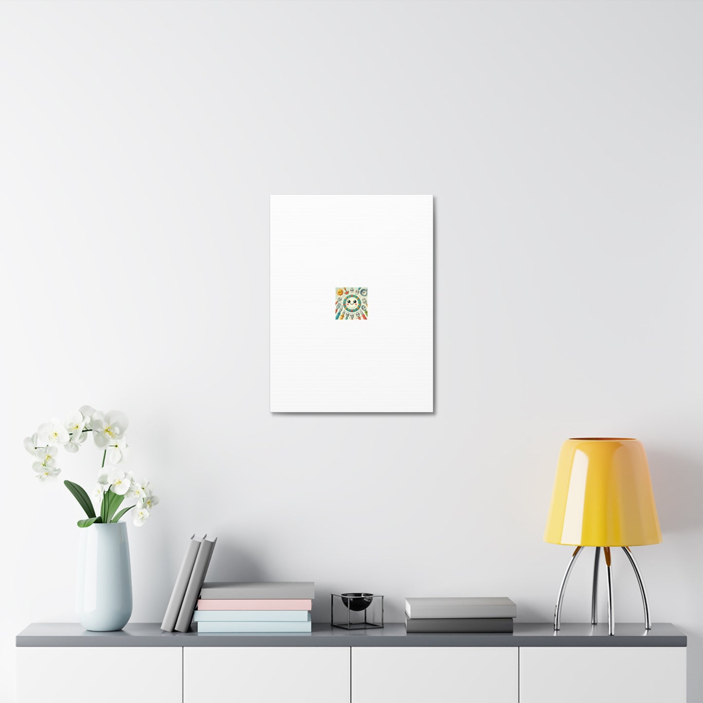Happy Little Kitchen Club Kawaii Food Canvas Kitchen Wall Art Decor Gift