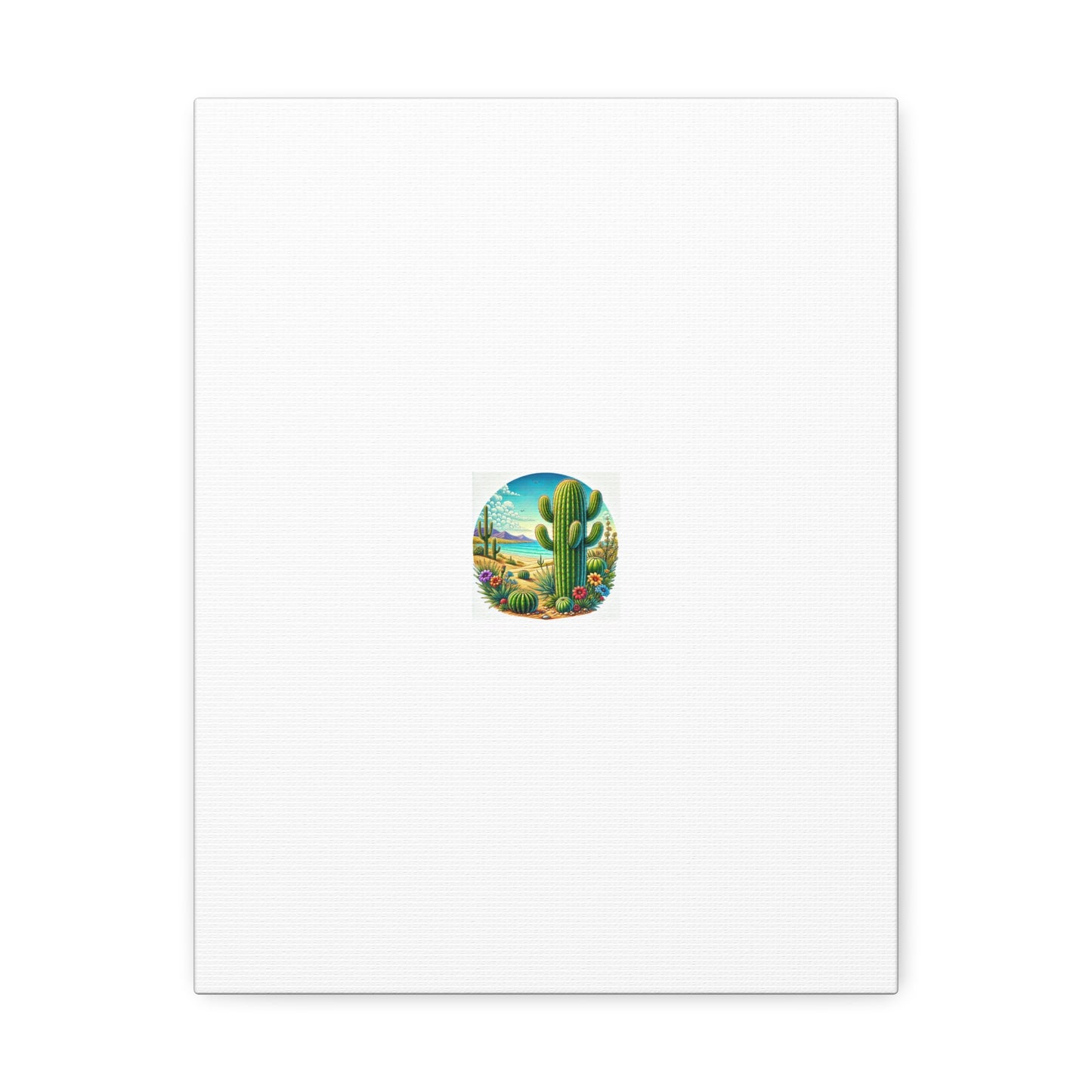 Desert Cactus Bloom Garden Canvas Botanical Desert Wall Art Gift