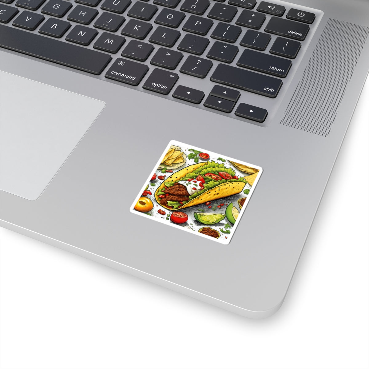 Bold Taco Illustration Foodie Gift Art Sticker