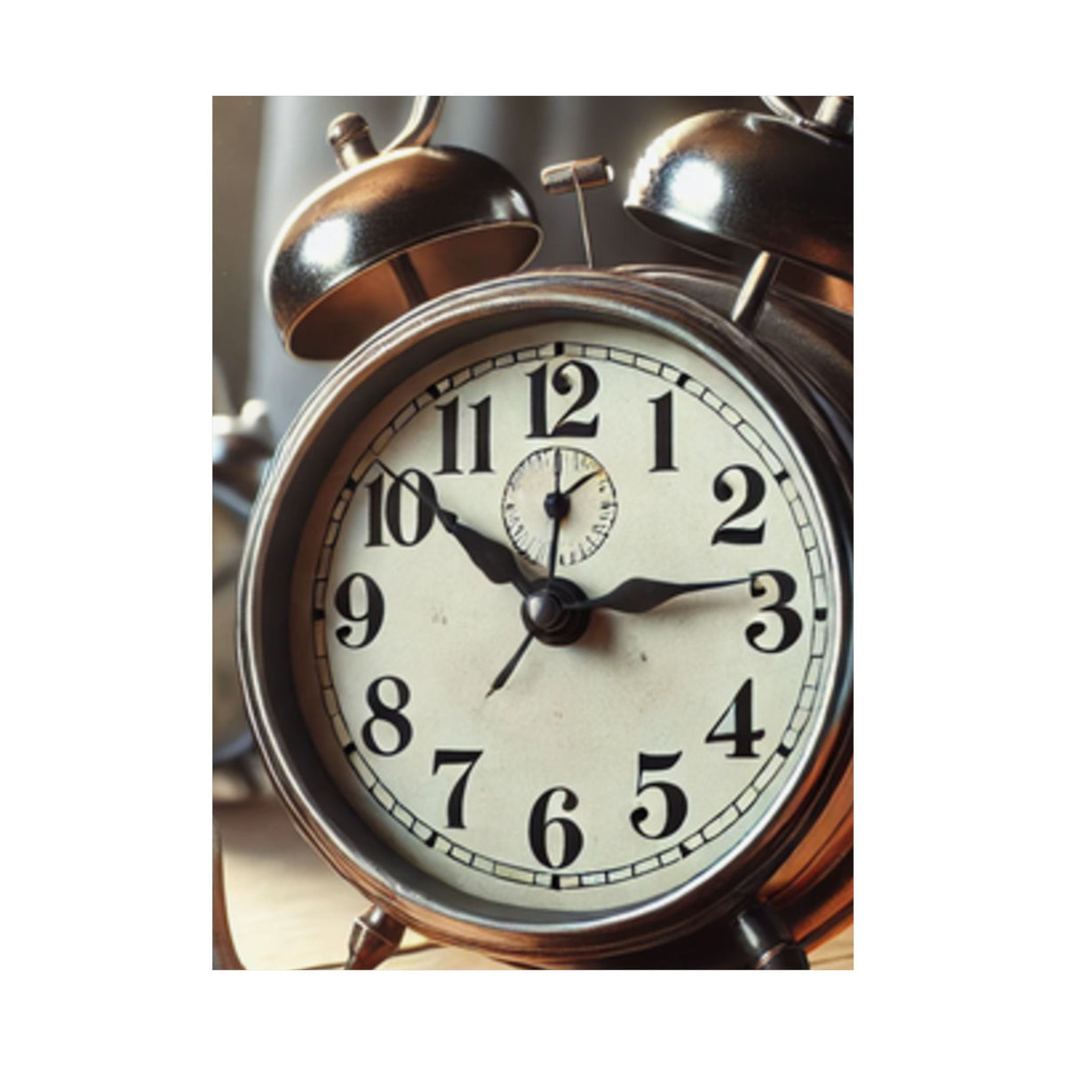 Vintage Alarm Clock Morning Routine Classic Clock Poster