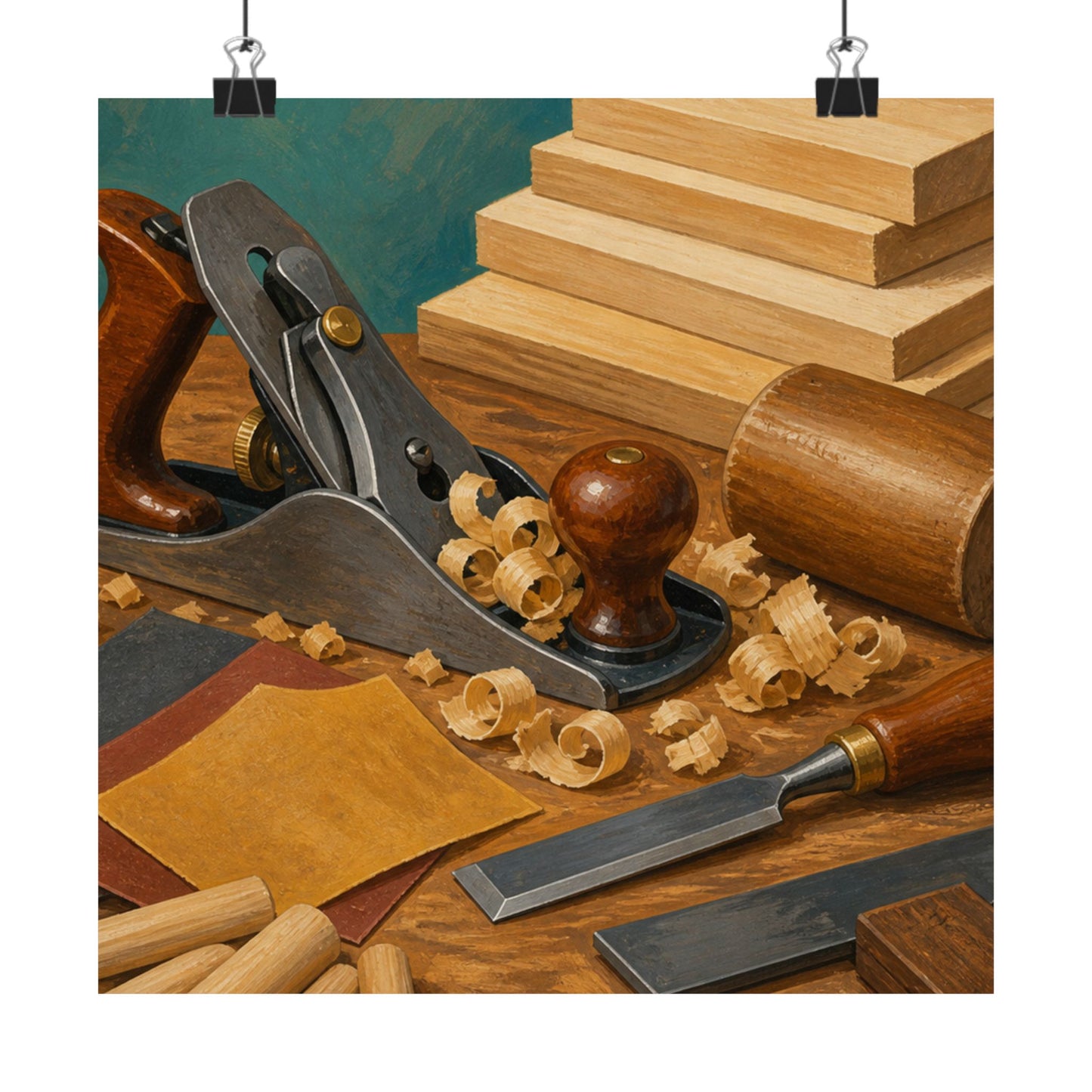 Classic Woodworking Tools Hobby Poster