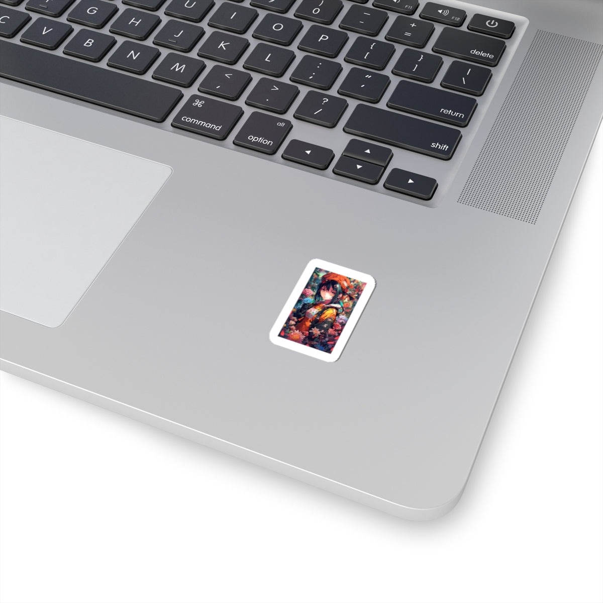 Anime Floral Forest Heroine Portrait Flower Sticker