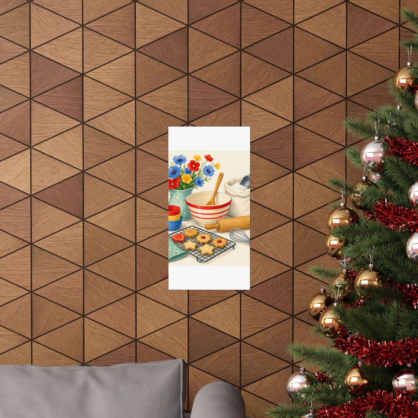 Cheerful Home Baking Hobby Poster