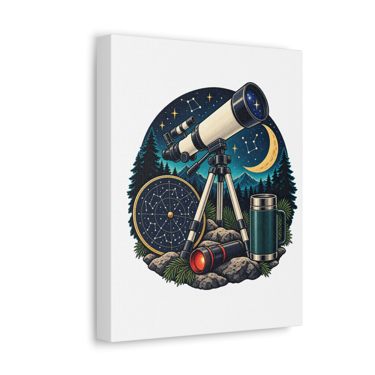 Backyard Stargazing Workshop Canvas