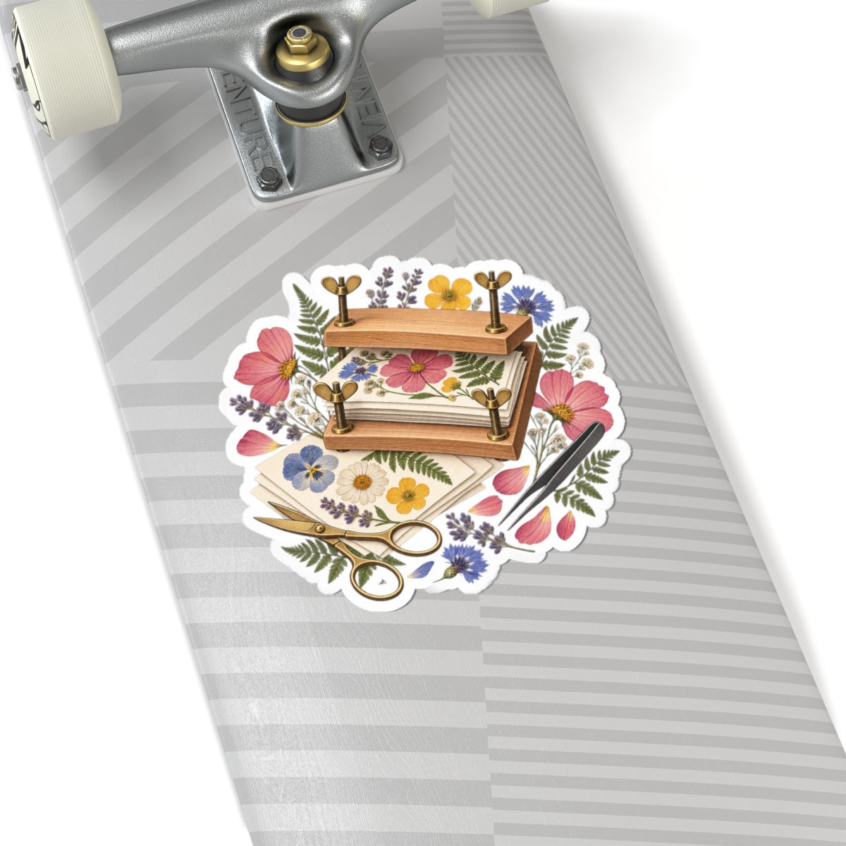Botanical Flower Press Workshop Sticker