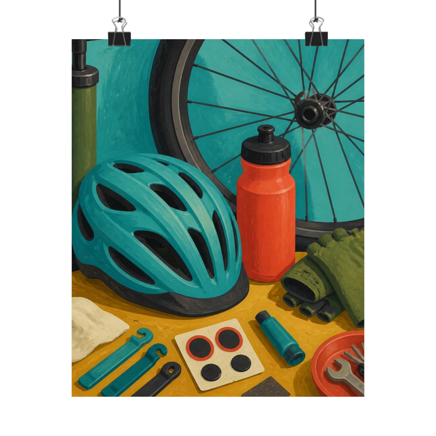 Everyday Bicycle Workshop Art Poster