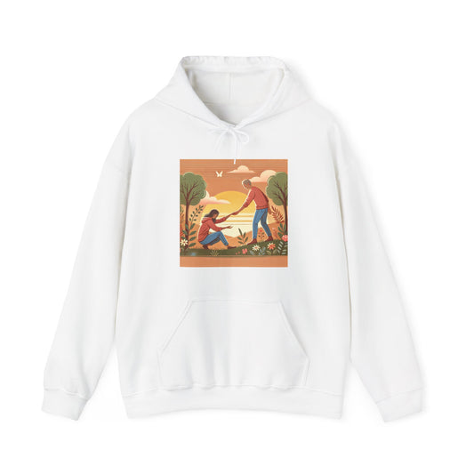 Helping Hands Sunset Garden Hoodie