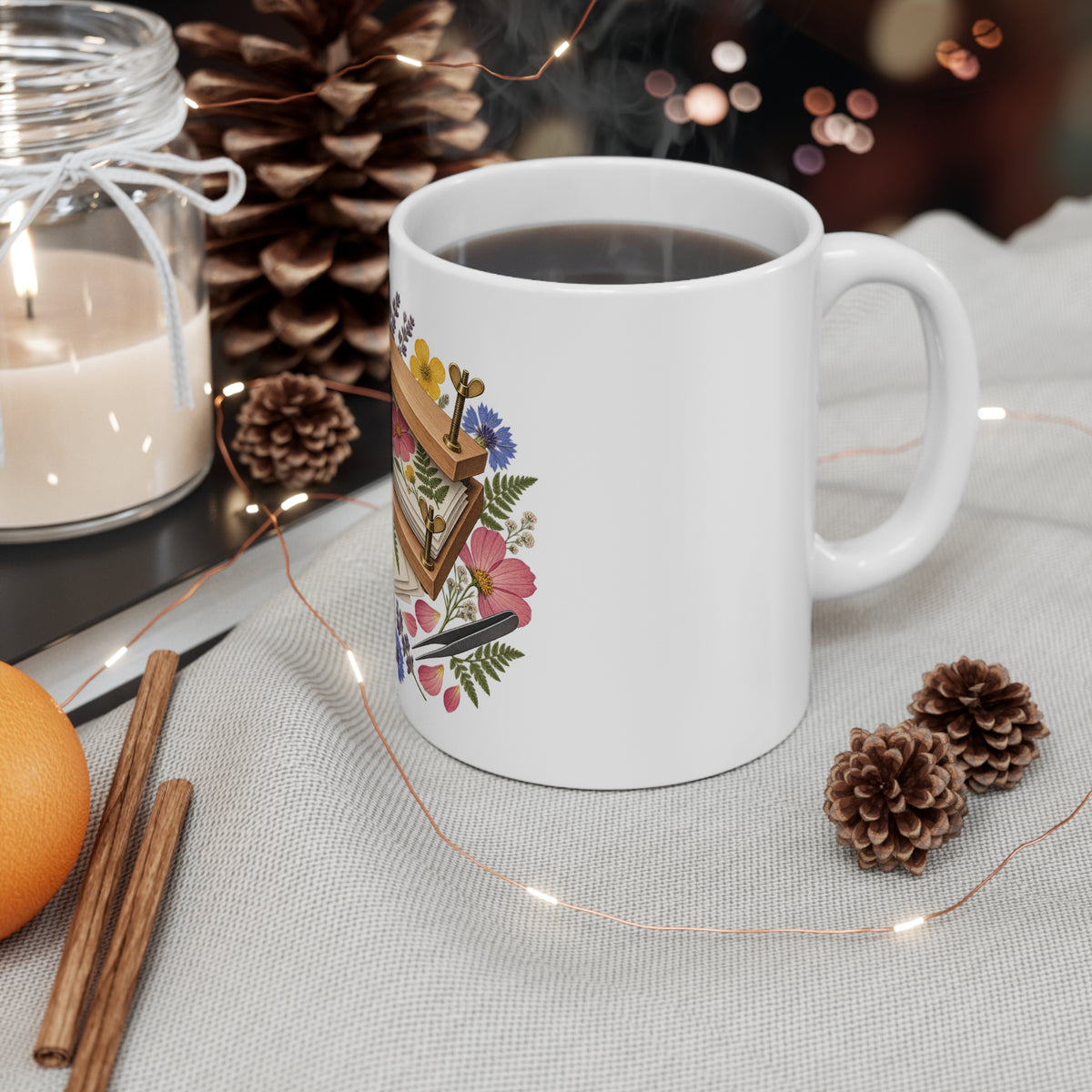 Botanical Flower Press Workshop Mug