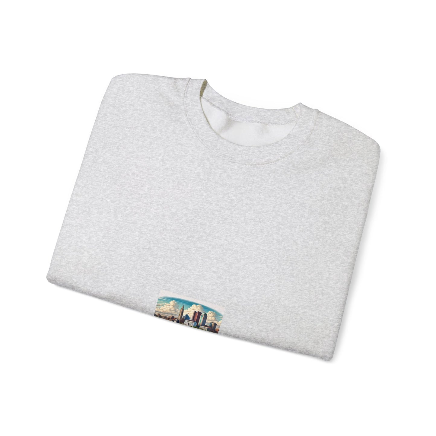 Rural River City Skyline Hometown Landscape Sweatshirt