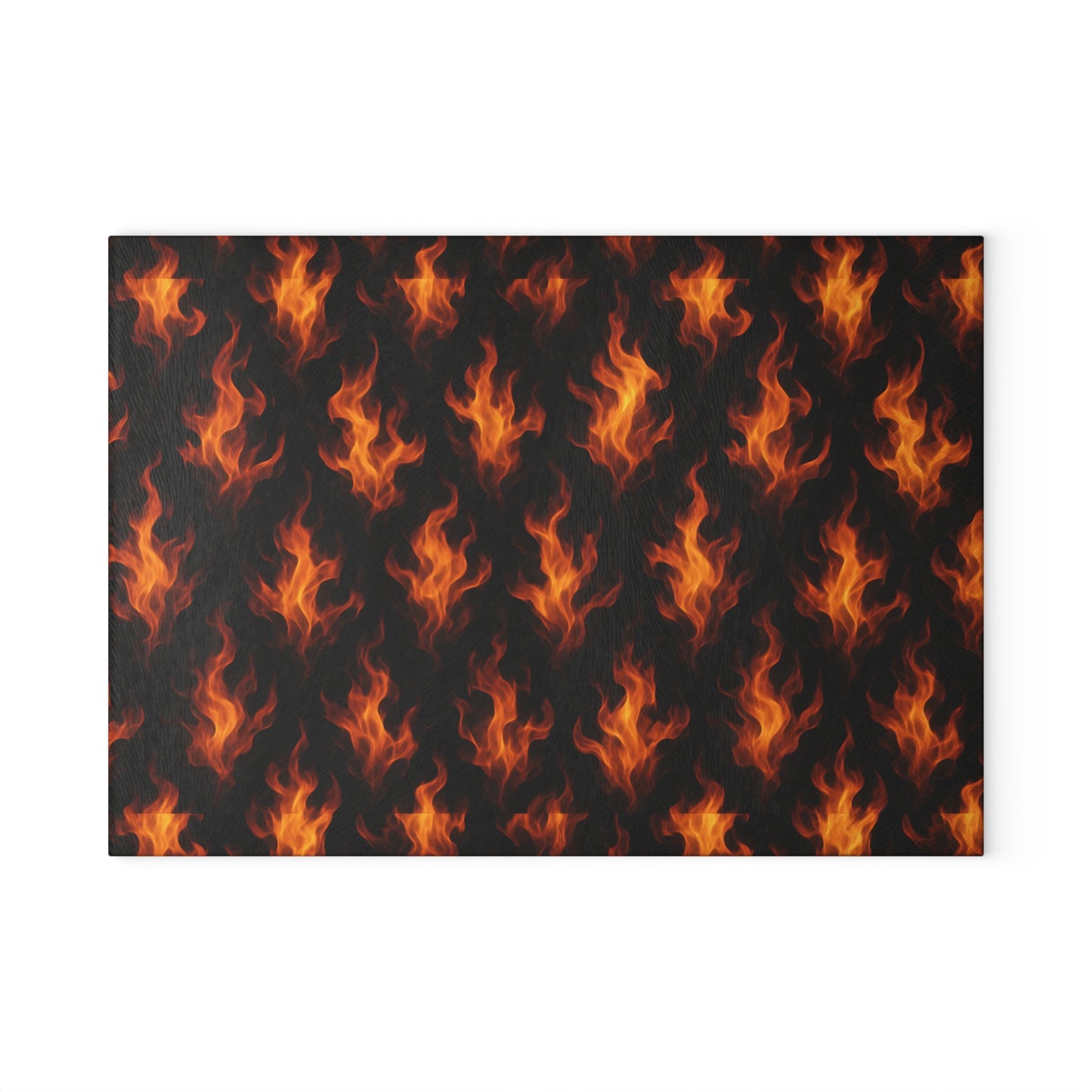 Fiery Glass Cutting Board - Kitchen Decor, Cooking Accessory, Gift for Chefs, BBQ Enthusiasts, Housewarming Present