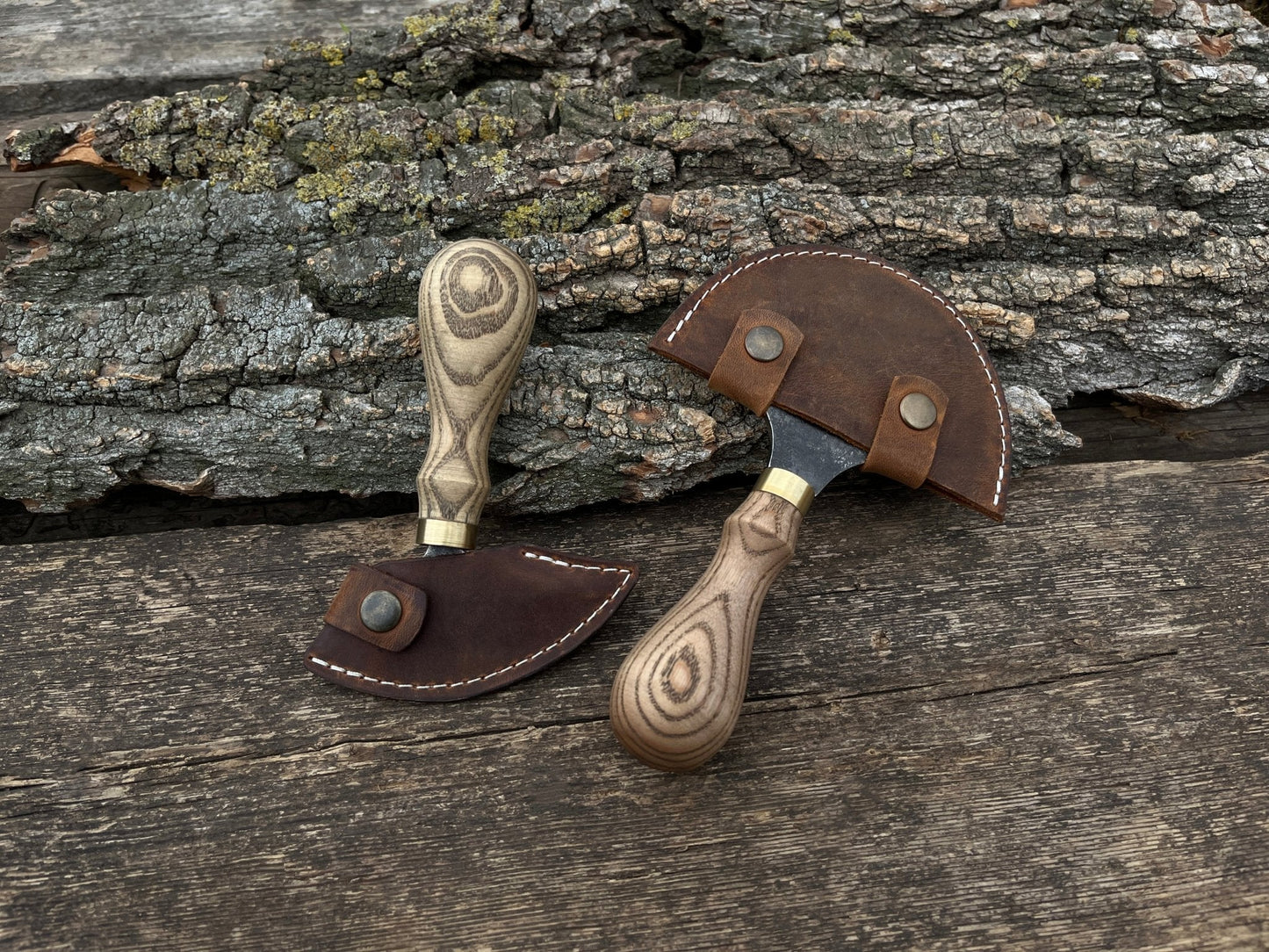 2-Piece Rounded Leather Knife Set