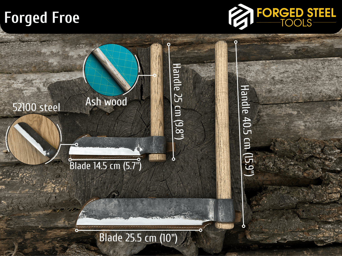 2-Piece Splitting Froe Set