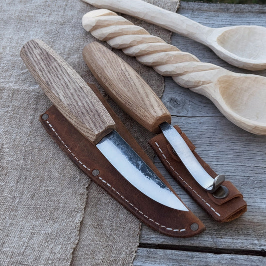 2-Piece Wooden Spoon Carving Set