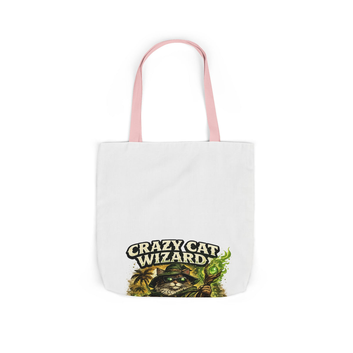 Crazy Cat Wizard Funny Fantasy Magic Tote Bag