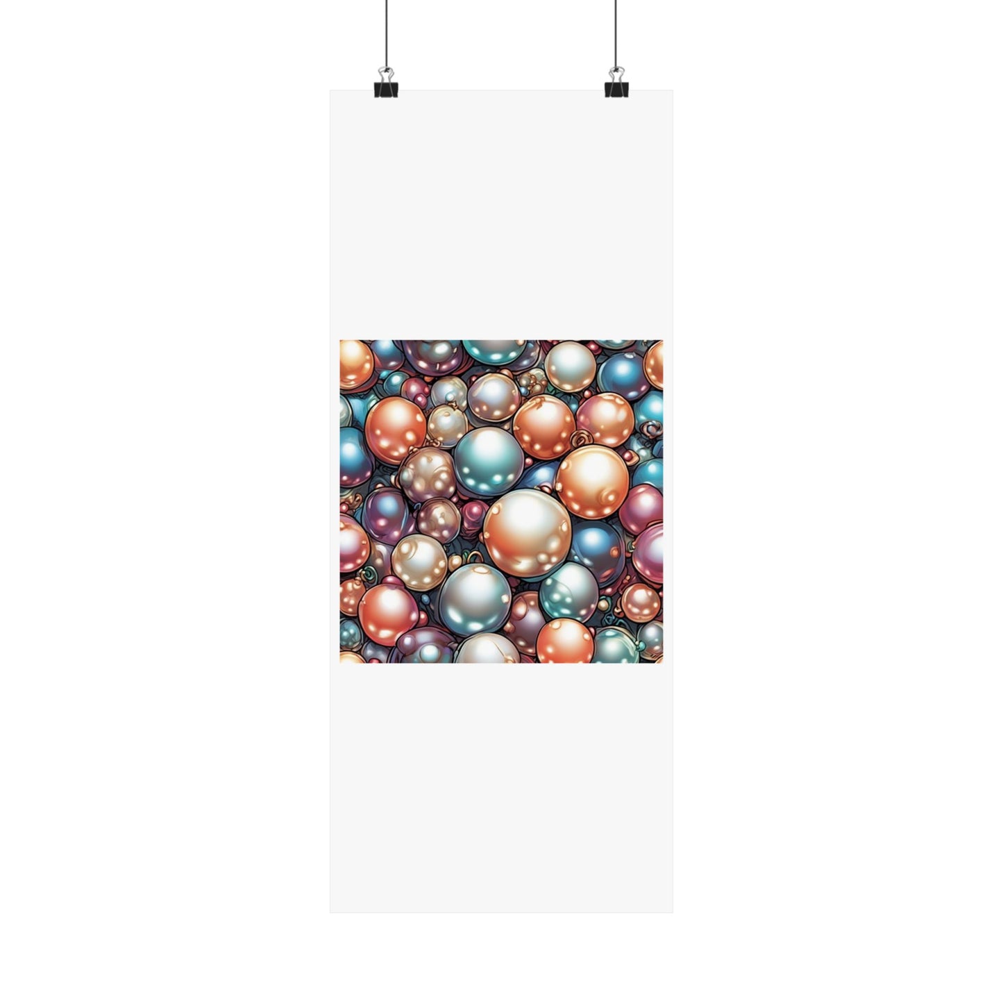 Glossy Orb Marble Abstract Gift Art Poster