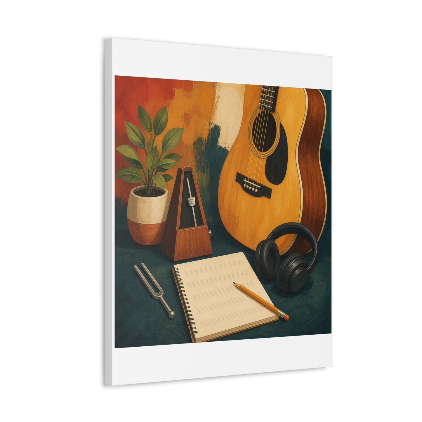 Warm Music Practice Hobby Canvas Art