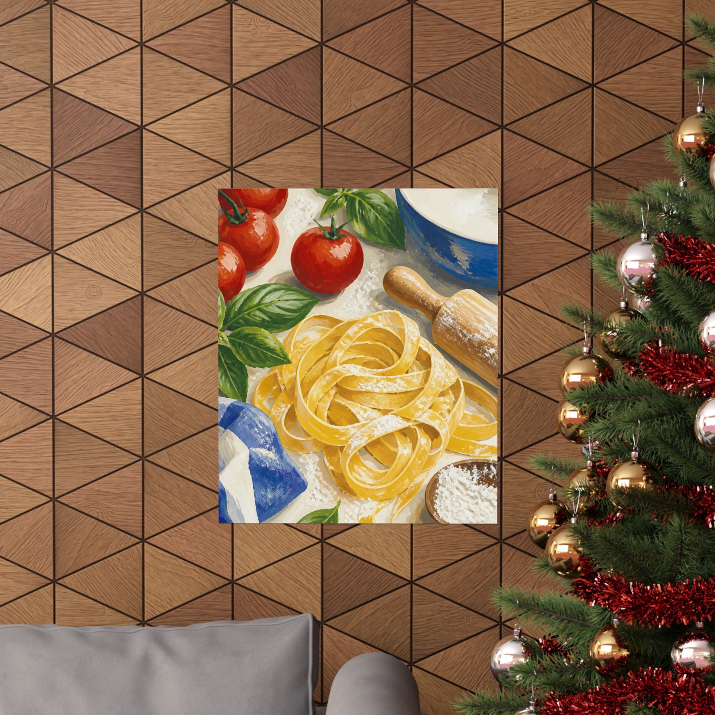 Fresh Pasta Making Kitchen Art Poster