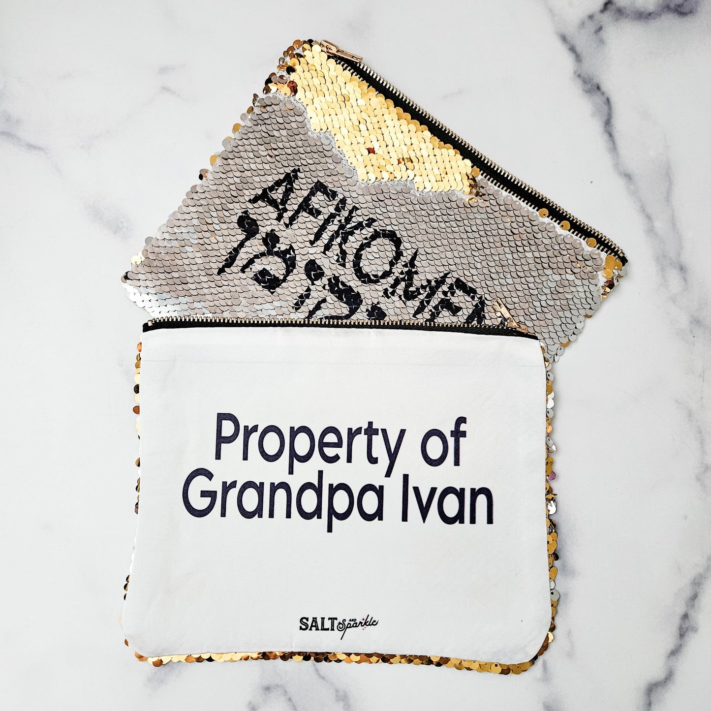 Afikomen Sequin Passover Matzah Pouch