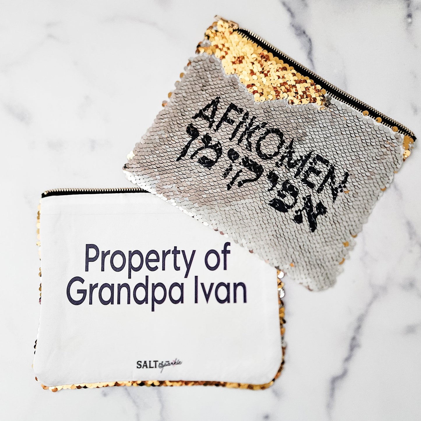 Afikomen Sequin Passover Matzah Pouch