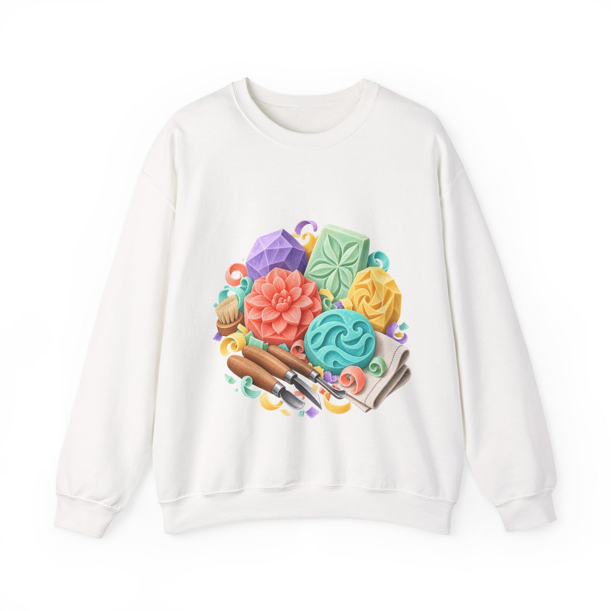 Colorful Soap Carving Workshop Sweatshirt