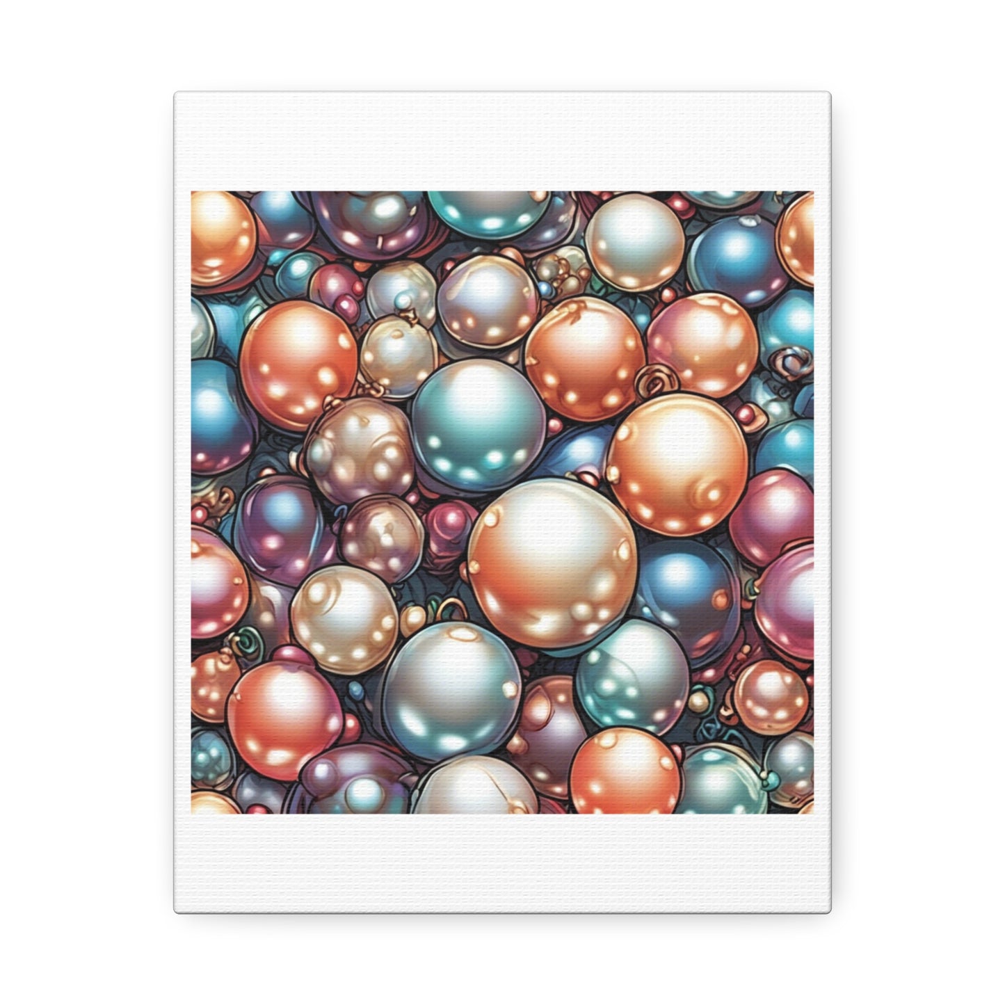 Glossy Orb Marble Abstract Gift Art Canvas