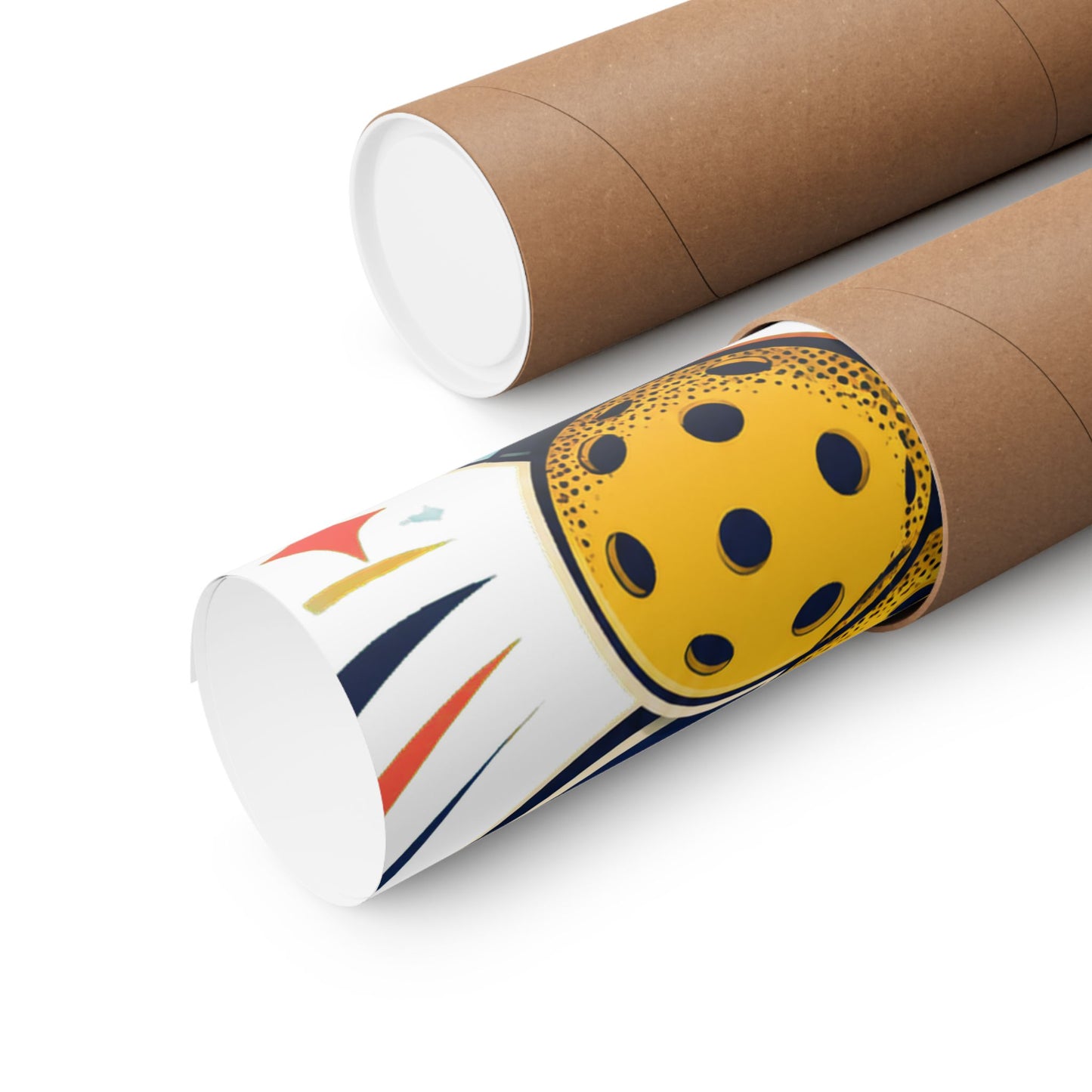 Retro Pickleball Paddles Recreational Sports Art Poster