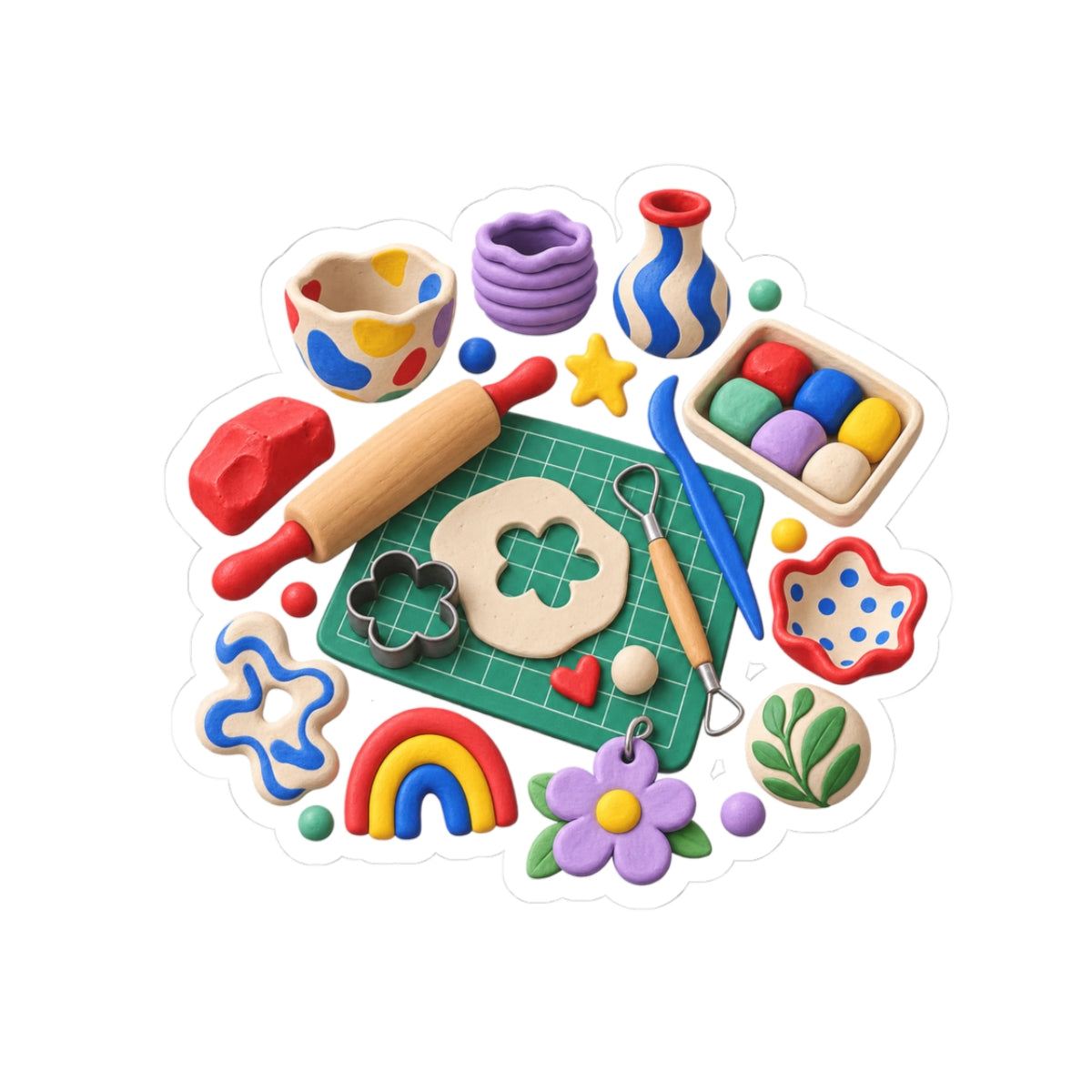 Miniature Clay Sculpting Workshop Sticker