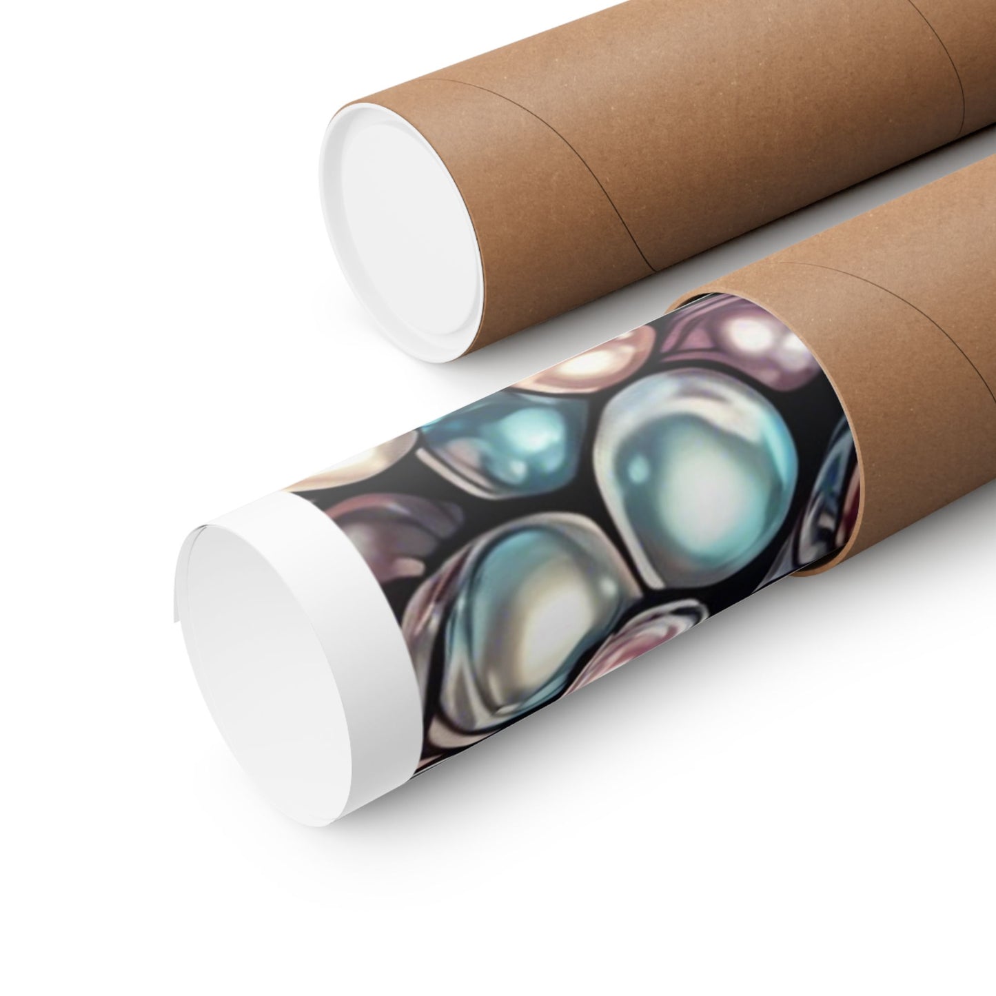 Pearl Bubble Pattern Abstract Gift Art Poster