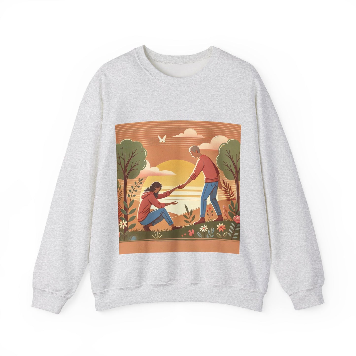 Helping Hands Sunset Garden Sweatshirt
