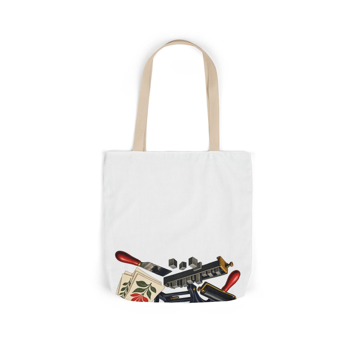 Botanical Letterpress Printshop Tote Bag
