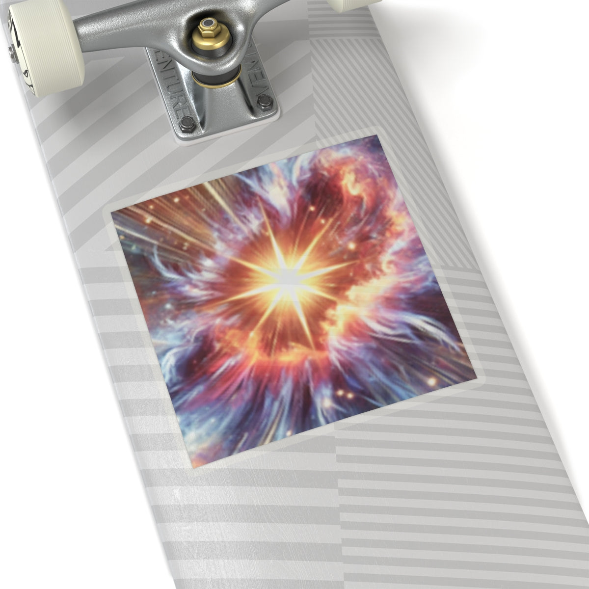 Cosmic Starburst Energy Abstract Space Sticker for Laptop