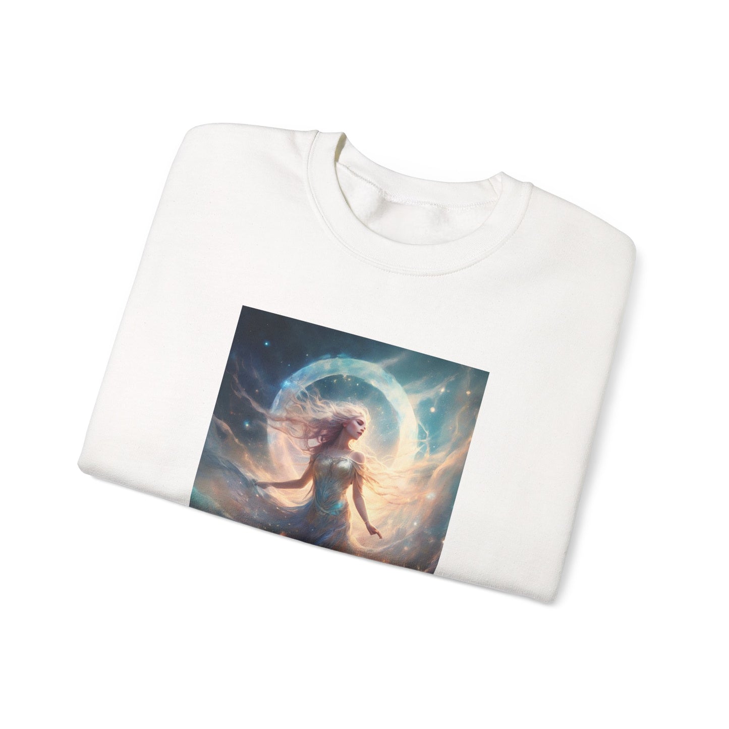 Moonlit Celestial Dancer Fantasy Portrait Sweatshirt