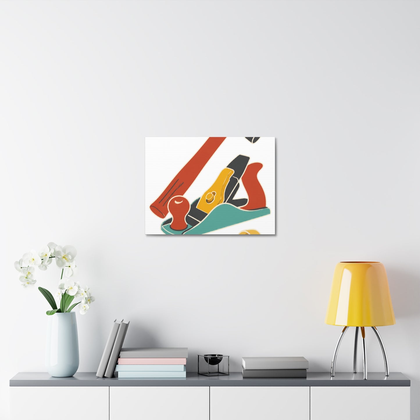 Carpenter Hammer Hand Plane Woodworking Canvas Art