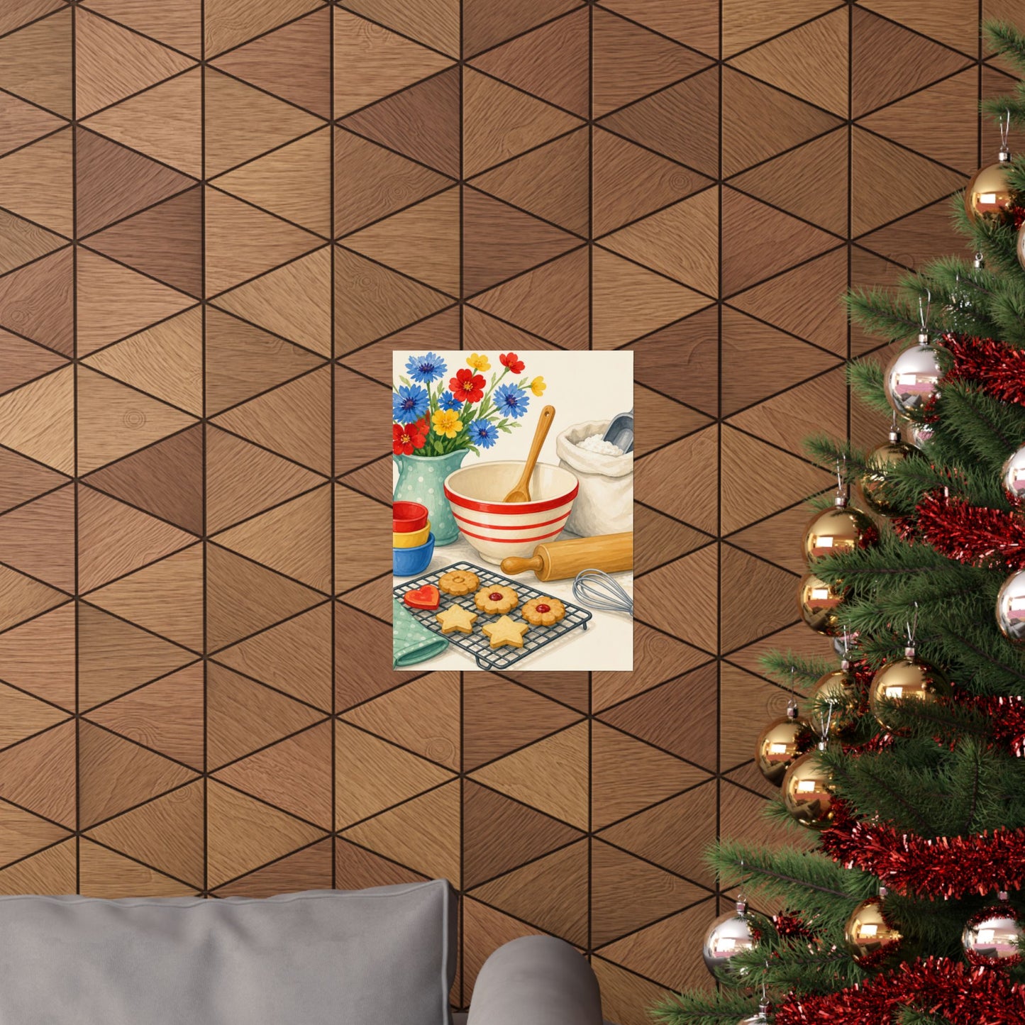 Cheerful Home Baking Hobby Poster