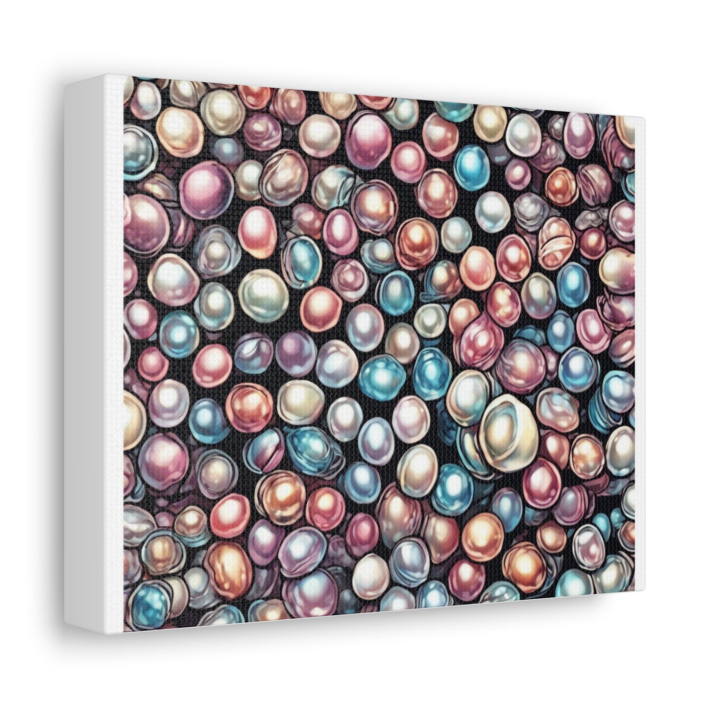 Pearl Bubble Pattern Abstract Gift Art Canvas