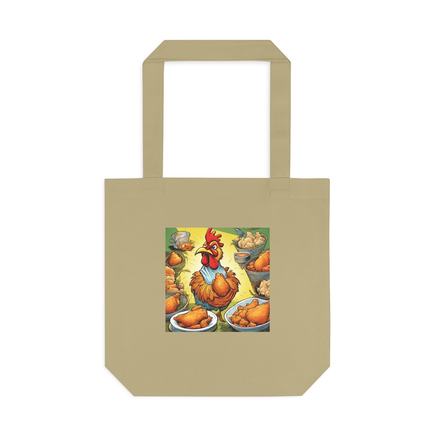 Funny Chicken Fried Food Comfort Food Art Tote Bag